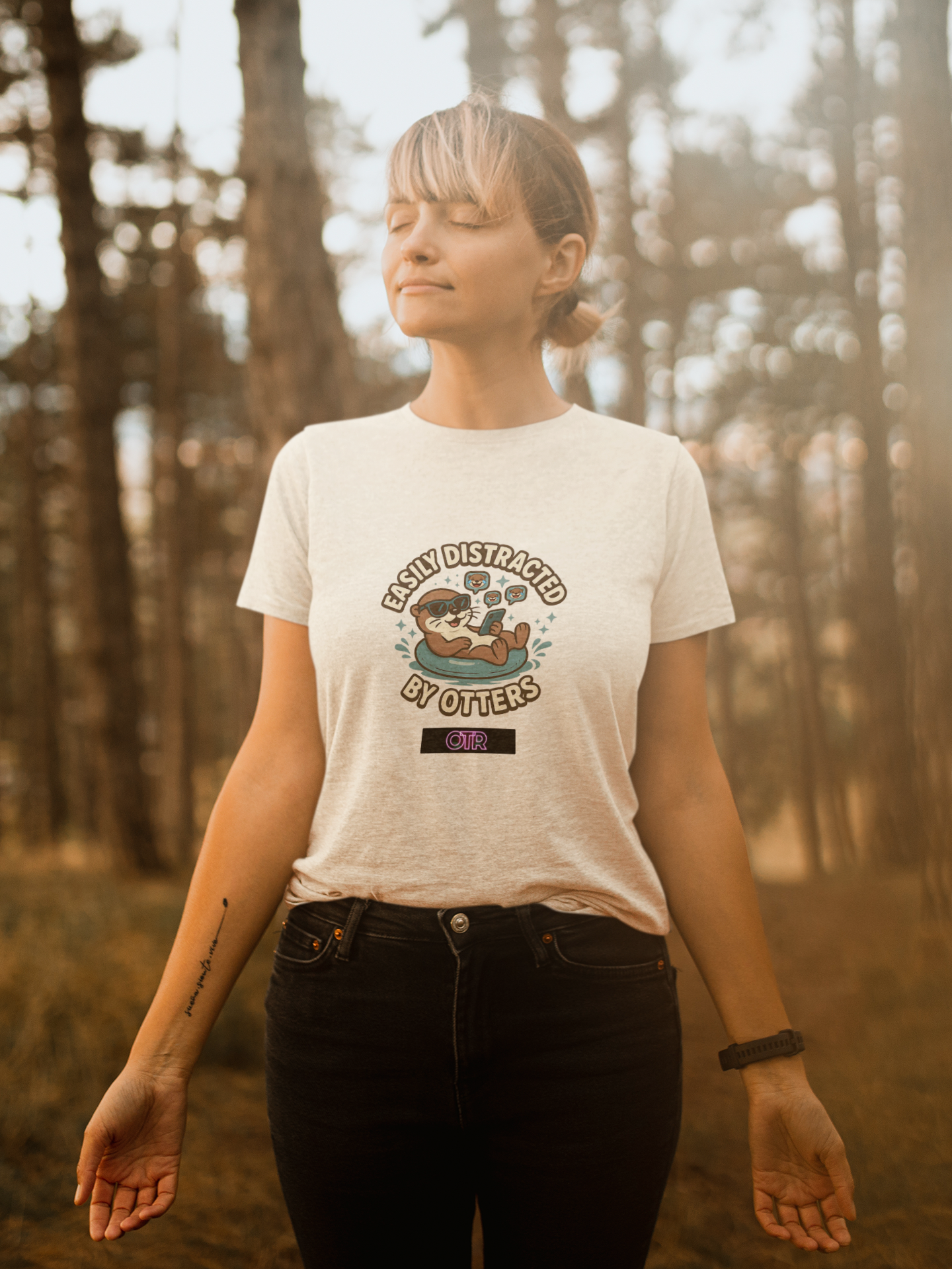 Easily Distracted by Otters T-Shirt